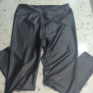 Aerie Black Faux Leather Pants